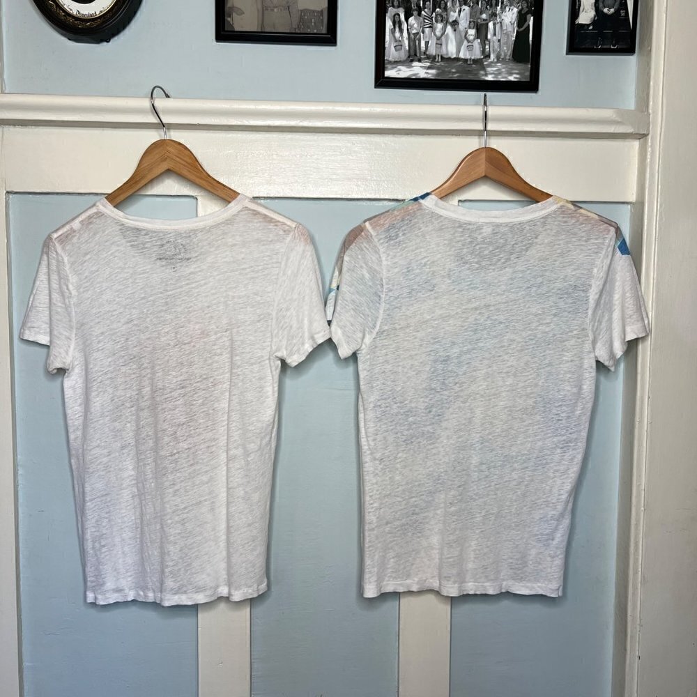 J. Crew Pencil & Geometric Shapes T-Shirt Bundle x2 Sz. Medium - Picture 2 of 12